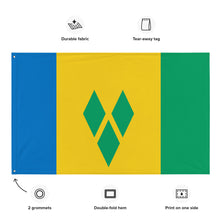 Load image into Gallery viewer, St Vincent and the Grenadines Flag