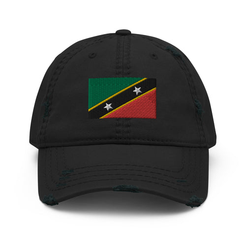 St Kitts and Nevis Distressed Dad Hat