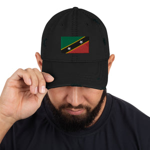 St Kitts and Nevis Distressed Dad Hat