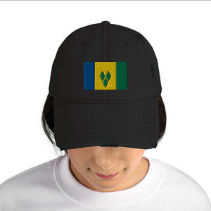 St Vincent and the Grenadines Distressed Dad Hat