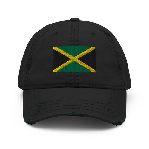 Jamaica Flag Distressed Dad Hat