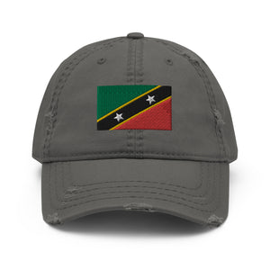 St Kitts and Nevis Distressed Dad Hat