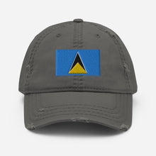 Load image into Gallery viewer, St. Lucia Distressed Dad Hat