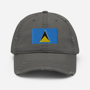 St. Lucia Distressed Dad Hat