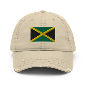 Jamaica Flag Distressed Dad Hat