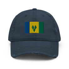 Load image into Gallery viewer, St Vincent and the Grenadines Distressed Dad Hat