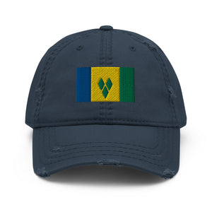 St Vincent and the Grenadines Distressed Dad Hat