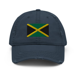 Jamaica Flag Distressed Dad Hat