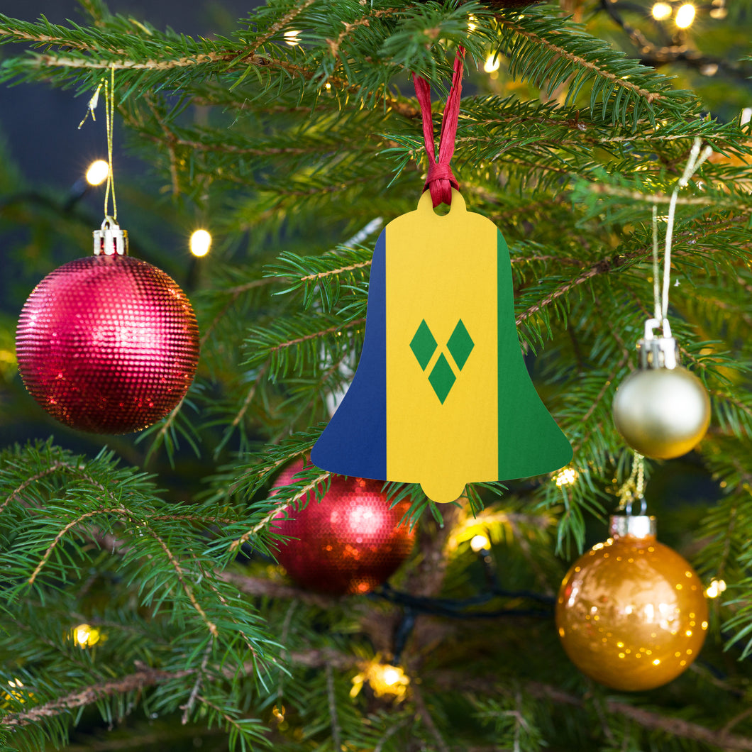 St. Vincent and the Grenadines Wooden Christmas Ornaments