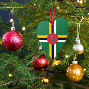 Dominica Wooden Christmas Ornaments