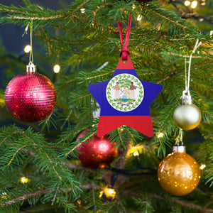 Belize Wooden Christmas  Ornaments