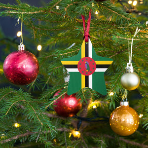 Dominica Wooden Christmas Ornaments