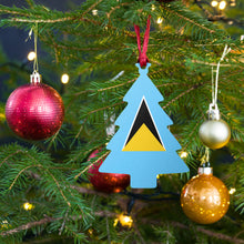 Load image into Gallery viewer, St.  Lucia Wooden Christmas Ornaments