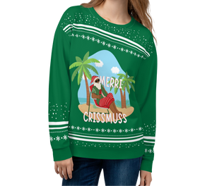 Merri Crissmuss  Green Unisex Sweatshirt