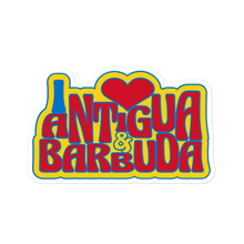 Load image into Gallery viewer, I love Antigua and Barbuda Bubble-free stickers