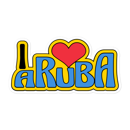 I love Aruba Bubble-free stickers