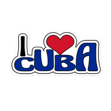 Load image into Gallery viewer, I love Cuba Bubble-free stickers