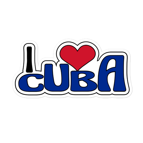 I love Cuba Bubble-free stickers