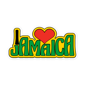 I love Jamaica Bubble-free stickers