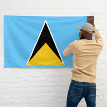 Load image into Gallery viewer, St Lucia Flag