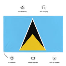 Load image into Gallery viewer, St Lucia Flag