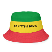 Load image into Gallery viewer, St Kitts and Nevis Reversible Bucket Hat