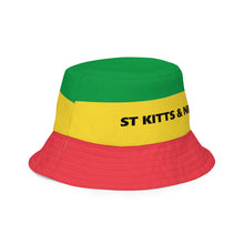 Load image into Gallery viewer, St Kitts and Nevis Reversible Bucket Hat