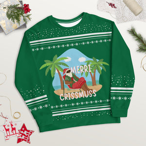 Merri Crissmuss  Green Unisex Sweatshirt