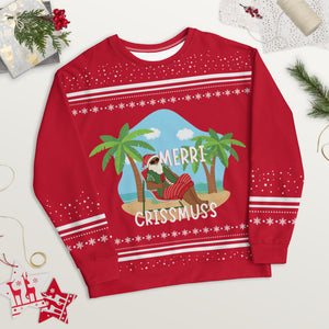 Merri Crissmuss Red Unisex Sweatshirt