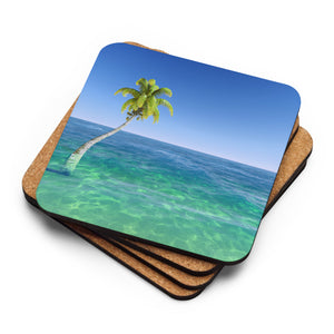 Tropical Cork-back Coaster