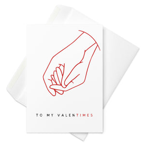 To My Valentimes Valentine's Day Card