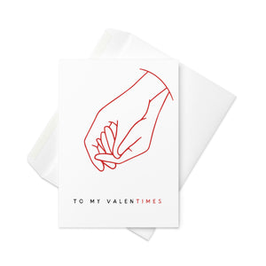 To My Valentimes Valentine's Day Card