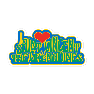 I love St Vincent and the Grenadines Bubble-free stickers