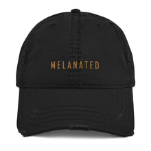 Load image into Gallery viewer, Melanated Distressed Dad Hat