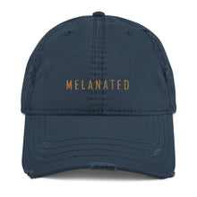 Load image into Gallery viewer, Melanated Distressed Dad Hat