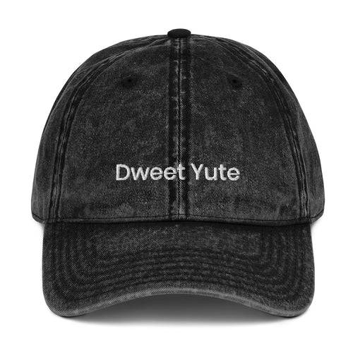 Dweet Yute Vintage Cotton Twill Cap