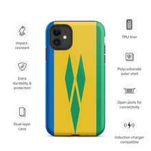 Load image into Gallery viewer, St Vincent &amp; Grenadines iPhone case